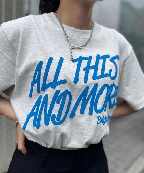 mi via loca(ミヴィアロカ)の「United Athle ALLTHIS 発泡プリントTシャツ 【PT NO. MVL013】(Tシャツ/カットソー・レディース・スミクロ/オートミール/オフホワイト・MEDIUM/LARGE/X-LARGE)」の17枚目の写真