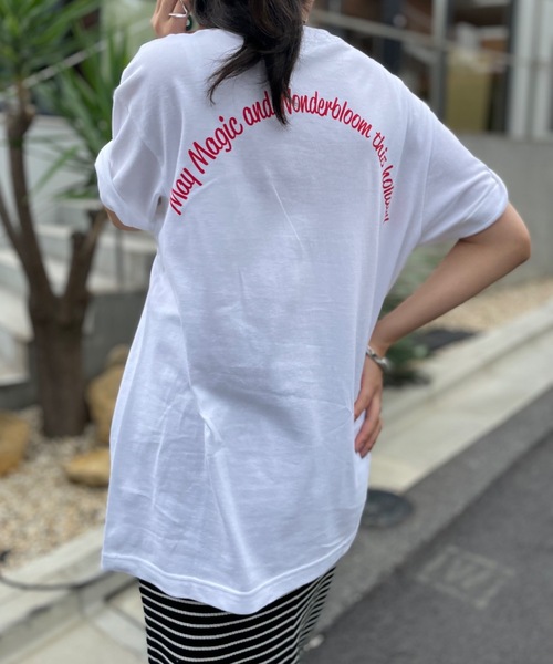 mi via loca(ミヴィアロカ)の「United Athle ALLTHIS 発泡プリントTシャツ 【PT NO. MVL013】(Tシャツ/カットソー・レディース・スミクロ/オートミール/オフホワイト・MEDIUM/LARGE/X-LARGE)」の7枚目の写真