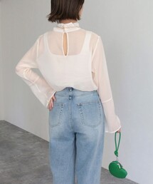 fredy emue | 【オケージョン対応】フレアスリーブシアーブラウス(シャツ/ブラウス)