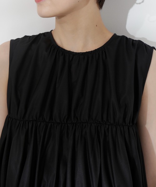 N.（N. Natural Beauty Basic）（エヌエヌナチュラルビューティーベーシック）の「◆タイプライターティアードブラウス（シャツ/ブラウス・レディース・オレンジ/ブラック/オフホワイト・MEDIUM）」の19枚目の写真