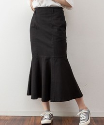 atONE（アットワン）の「atONE バックゴムコットンツイルマーメイドスカート（スカート）」