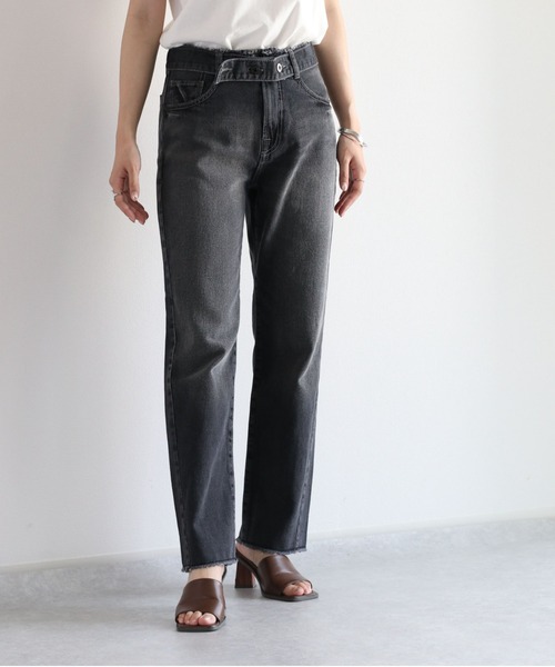 cepo（セポ）の「マルチウェイ デニムストレート（デニムパンツ・レディース・ブルー系1/ブラック・S/M/L）」の2枚目の写真