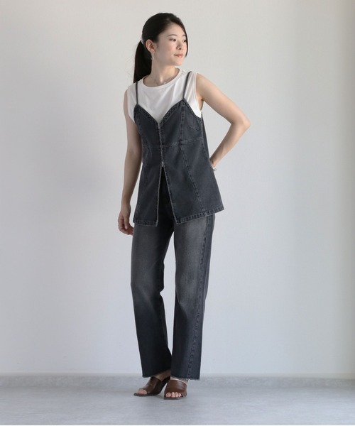 cepo（セポ）の「マルチウェイ デニムストレート（デニムパンツ・レディース・ブルー系1/ブラック・S/M/L）」の10枚目の写真