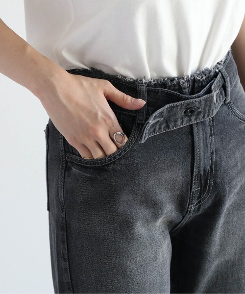 cepo（セポ）の「マルチウェイ デニムストレート（デニムパンツ・レディース・ブルー系1/ブラック・S/M/L）」の7枚目の写真