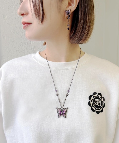 ANNA SUI（アナスイ）の「蝶モチーフ ネックレス（ネックレス）」 - WEAR