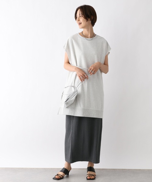 LEPSIM（レプシィム）の「シャーリングジャガードスカート　970459（スカート・レディース・ベージュ/ブラック/チャコールグレー・FREE/TALL）」の7枚目の写真