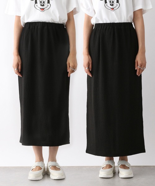 LEPSIM（レプシィム）の「シャーリングジャガードスカート　970459（スカート・レディース・ベージュ/ブラック/チャコールグレー・FREE/TALL）」の14枚目の写真