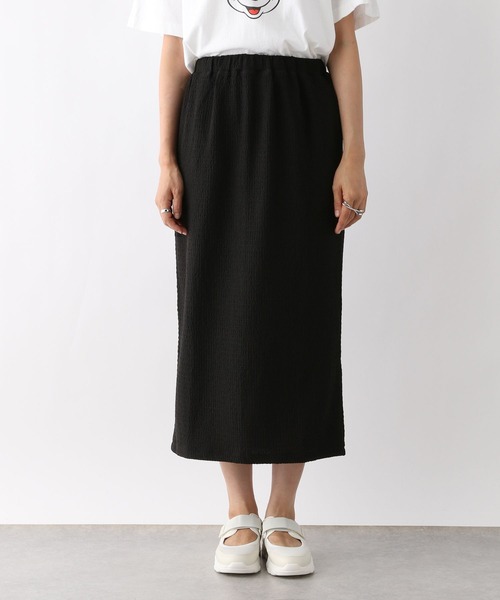 LEPSIM（レプシィム）の「シャーリングジャガードスカート　970459（スカート・レディース・ベージュ/ブラック/チャコールグレー・FREE/TALL）」の15枚目の写真