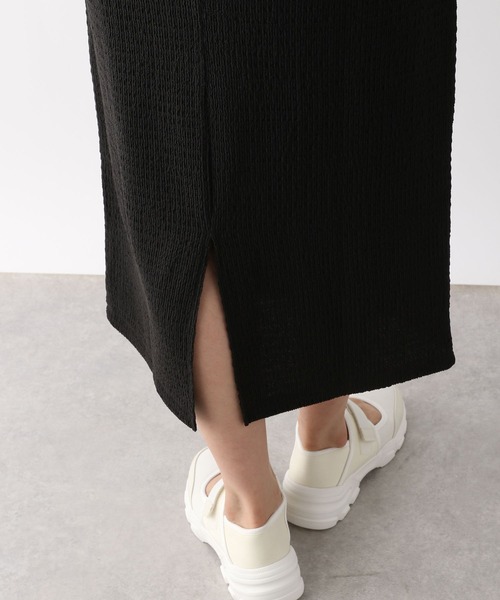 LEPSIM（レプシィム）の「シャーリングジャガードスカート　970459（スカート・レディース・ベージュ/ブラック/チャコールグレー・FREE/TALL）」の18枚目の写真