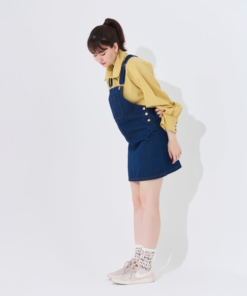 TINA：JOJUN（ティーナジョジュン）の「スタンドカラーオーバーシャツ TINA：JOJUN（シャツ/ブラウス・レディース・ホワイト/マスタード・M）」の11枚目の写真