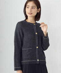 COMME CA ISM | ツイードニット　カーディガン(カーディガン/ボレロ)