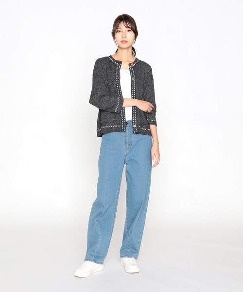 COMME CA ISM（コムサイズム）の「ツイードニット カーディガン（カーディガン/ボレロ）」 - WEAR