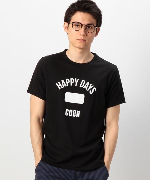 coen（コーエン）の「coenロゴプリントTシャツ（Tシャツ/カットソー・メンズ・ネイビー/ブラック/ホワイト・LARGE/X-LARGE/SMALL/MEDIUM）」の3枚目の写真