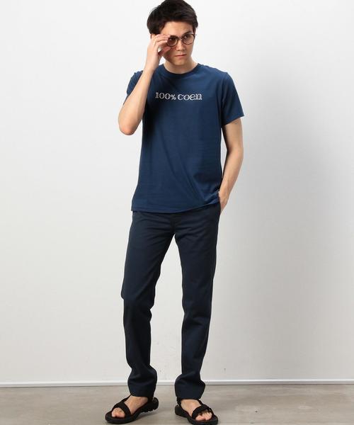 coen（コーエン）の「coenロゴプリントTシャツ（Tシャツ/カットソー・メンズ・ネイビー/ブラック/ホワイト・LARGE/X-LARGE/SMALL/MEDIUM）」の7枚目の写真