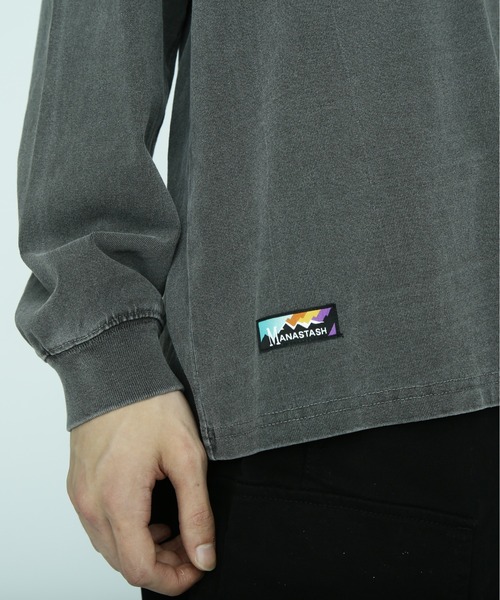 MANASTASH(マナスタッシュ)の「MANASTASH/マナスタッシュ/PUMICE L/S TEE MTN BURST(Tシャツ/カットソー・メンズ・ブラック/オレンジ/ホワイト・M/L/XL/2XL)」の10枚目の写真