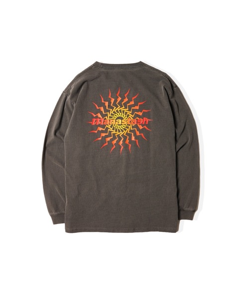 MANASTASH(マナスタッシュ)の「MANASTASH/マナスタッシュ/PUMICE L/S TEE MTN BURST(Tシャツ/カットソー・メンズ・ブラック/オレンジ/ホワイト・M/L/XL/2XL)」の12枚目の写真
