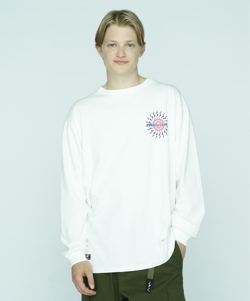 MANASTASH(マナスタッシュ)の「MANASTASH/マナスタッシュ/PUMICE L/S TEE MTN BURST(Tシャツ/カットソー・メンズ・ブラック/オレンジ/ホワイト・M/L/XL/2XL)」の14枚目の写真
