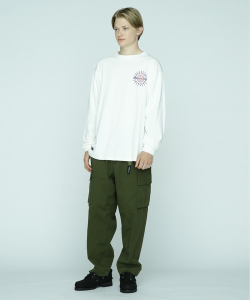 MANASTASH(マナスタッシュ)の「MANASTASH/マナスタッシュ/PUMICE L/S TEE MTN BURST(Tシャツ/カットソー・メンズ・ブラック/オレンジ/ホワイト・M/L/XL/2XL)」の15枚目の写真