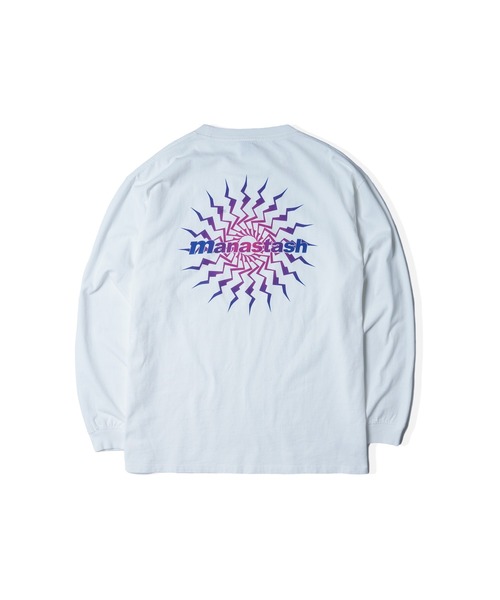 MANASTASH(マナスタッシュ)の「MANASTASH/マナスタッシュ/PUMICE L/S TEE MTN BURST(Tシャツ/カットソー・メンズ・ブラック/オレンジ/ホワイト・M/L/XL/2XL)」の16枚目の写真
