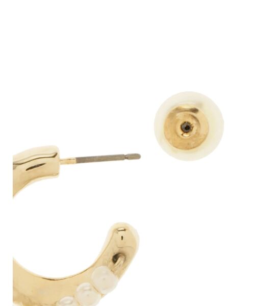 LAGUNAMOON（ラグナムーン）の「コイルラウンドフェイクパールピアス（ピアス（両耳用）・レディース・シルバー/ゴールド・FREE）」の5枚目の写真