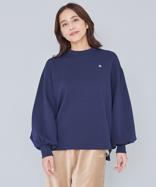 Arnold Palmer(アーノルドパーマー)の「パフスリーブ モックネック プルオーバー(Tシャツ/カットソー・レディース・ネイビー/カーキ/ブラック・S/M/L)」の17枚目の写真