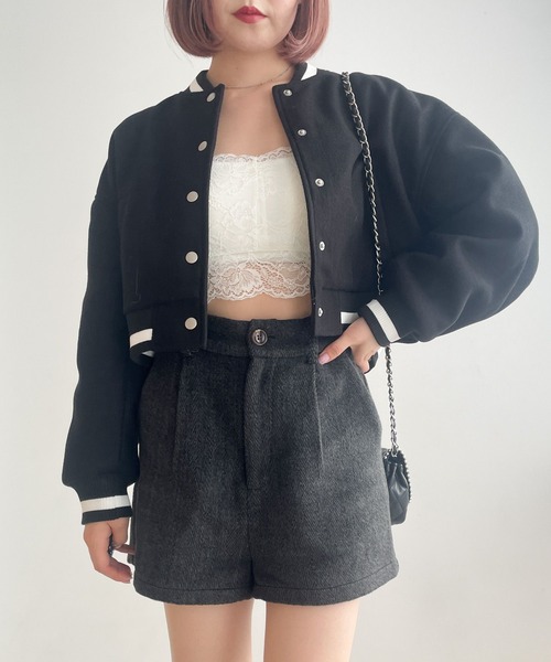 Heather（ヘザー）の「ヘリンボーンショートパンツ 981625