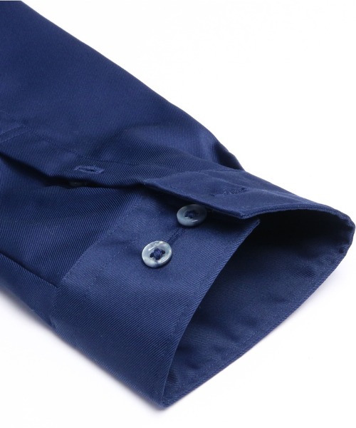TOKYO SHIRTS(トウキョウシャツ)の「形態安定ノーアイロン レギュラー 長袖ビジネスワイシャツ(ビジネスシャツ・レディース・ネイビー・M/S/LL/L/XL)」の3枚目の写真