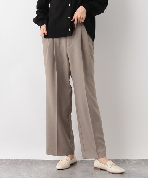 GLOBAL WORK（グローバルワーク）の「お手入れらくらくSET UPワイドパンツ/MATINEE LINE/969711（その他パンツ・レディース・チャコールグレー/ベージュ/モカ・LARGE/MEDIUM/SMALL）」の21枚目の写真