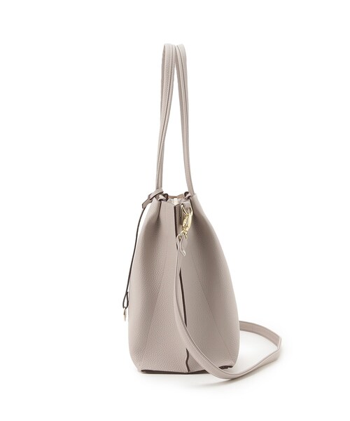 SHOO・LA・RUE（シューラルー）の「◆【軽量／2WAY／A4】ふわっと軽いトートバッグ（トートバッグ・レディース・サンドベージュ/ブラック/グレー・00）」の4枚目の写真