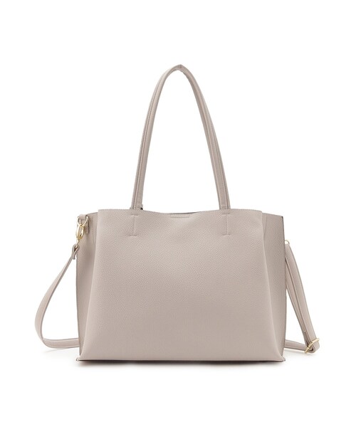 SHOO・LA・RUE（シューラルー）の「◆【軽量／2WAY／A4】ふわっと軽いトートバッグ（トートバッグ・レディース・サンドベージュ/ブラック/グレー・00）」の9枚目の写真