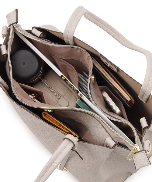 SHOO・LA・RUE（シューラルー）の「◆【軽量／2WAY／A4】ふわっと軽いトートバッグ（トートバッグ・レディース・サンドベージュ/ブラック/グレー・00）」の21枚目の写真