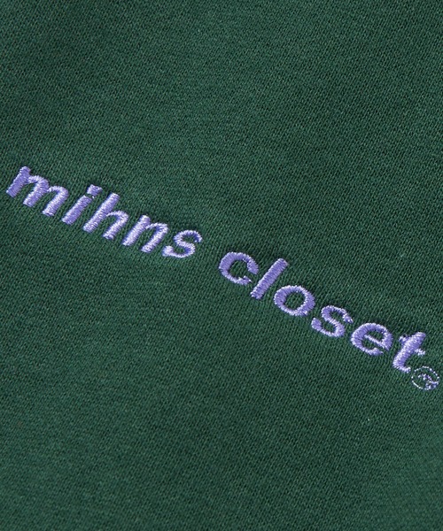 mihns closet(ミンズクローゼット)の「【mihns closet/ミンズクローゼット】23AW ロゴクルーネックスウェット/セットアップ可能(スウェット・メンズ・ライトグレー/グリーン/ブラック・M/L/XL)」の6枚目の写真