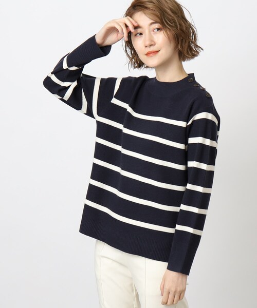 grove(グローブ)の「◆【洗える】大人気!毛玉軽減ハイネックプルオーバー(ニット/セーター・レディース・ブルー系その他4/ナチュラル/オレンジ/アイボリー系2・03/02/01/05/04)」の4枚目の写真