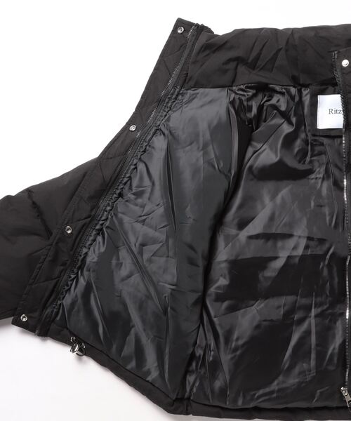 Ritzy(リッツィー)の「ショート丈 エコダウンジャケット(ダウンジャケット/コート・レディース・ブラック/ワイン/ベージュ/ホワイト・M/L/XL)」の16枚目の写真