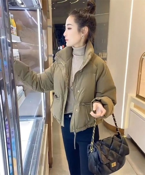 Ritzy(リッツィー)の「ショート丈 エコダウンジャケット(ダウンジャケット/コート・レディース・ブラック/ワイン/ベージュ/ホワイト・M/L/XL)」の8枚目の写真