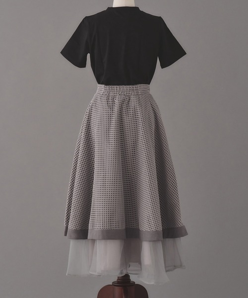 emiriawiz(エミリアウィズ)の「Luxury organdy flare skirt(スカート・レディース・グレー/ブラック・MEDIUM/SMALL)」の9枚目の写真