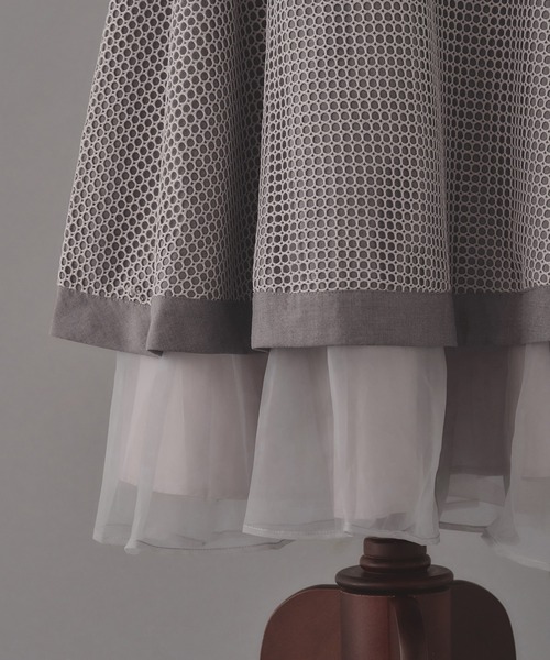 emiriawiz(エミリアウィズ)の「Luxury organdy flare skirt(スカート・レディース・グレー/ブラック・MEDIUM/SMALL)」の12枚目の写真