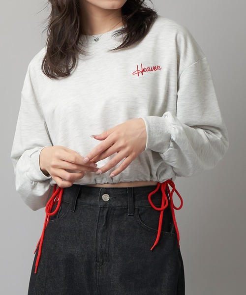 デザインショート丈スエット デザインショート丈スエット