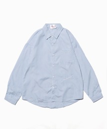 College Logo Stripe Shirt ストライプシャツ カレッジロゴ