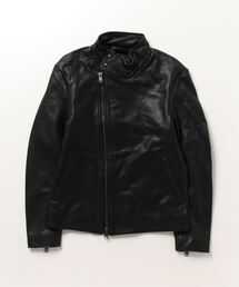 ALLSAINTS TROST レザー ファンネルネックバイカー ジャケット M ALLSAINTS（オールセインツ）の「TROST LEATHER FUNNEL NECK