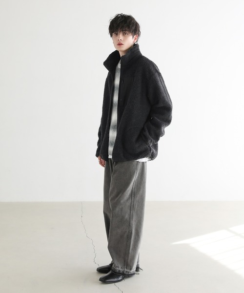 セール】シープボアウォッシャブルスタンドネックブルゾン（ブルゾン