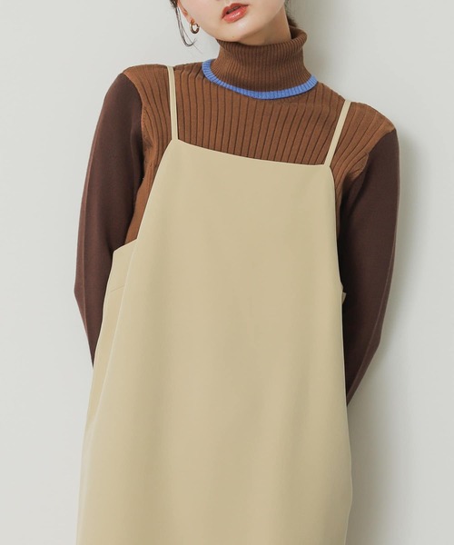 SENSE OF PLACE by URBAN RESEARCH(センスオブプレイスバイアーバンリサーチ)の「バイカラータートルコンパクトセーター(ニット/セーター・レディース・グレー/ブラック/アイボリー/ブラウン/ネイビー・ONE)」の16枚目の写真