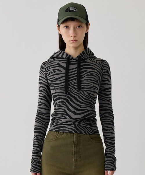 BEEDEN（ビーデン）の「ZEBRA PRINT HOODIE（パーカー）」 - WEAR