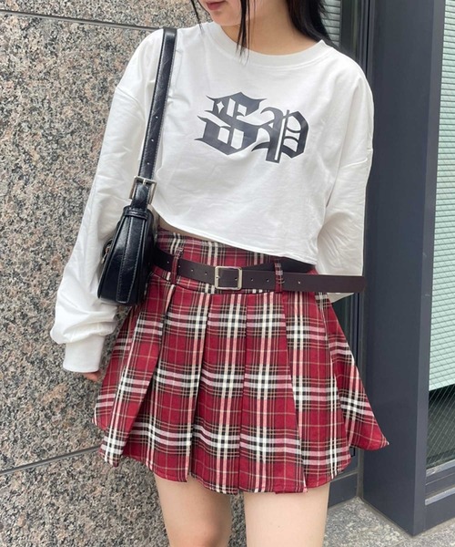 SPIGA(スピーガ)の「SPロゴショート丈スウェット(Tシャツ/カットソー・レディース・ブラック/ホワイト/グレー・FREE)」の4枚目の写真