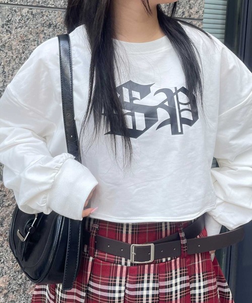 SPIGA(スピーガ)の「SPロゴショート丈スウェット(Tシャツ/カットソー・レディース・ブラック/ホワイト/グレー・FREE)」の15枚目の写真