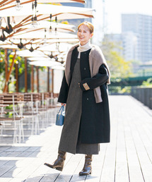 URBAN RESEARCH ROSSO WOMEN | LA TORRE ノーカラーコクーンコート(その他アウター)