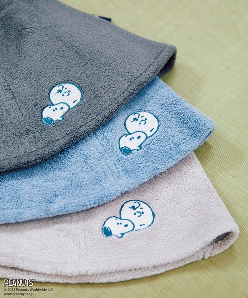 PEANUTS(ピーナッツ)の「【ピーナッツ/PEANUTS】スヌーピーサウナハット(ハット・レディース・チャコールグレー/ブルー/ベージュ・フリー)」の15枚目の写真