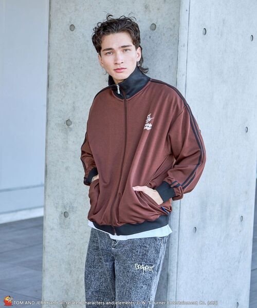 セール】【SEQUENZ】TOM and JERRY TROUBLE MAKER TRACK JACKET