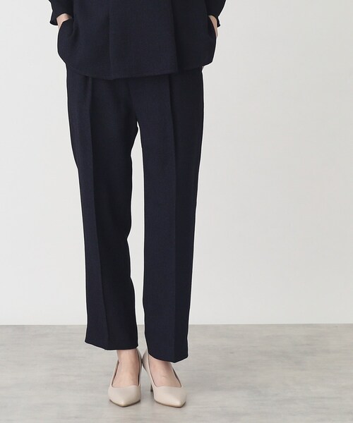 THE SHOP TK （ザ ショップ ティーケー ）の「◆【セレモニー/入卒/SETUP可/洗える】ツイードストレートパンツ（その他パンツ・レディース・ホワイト系6/ネイビー系3/ブルー系その他5・12/13）」の3枚目の写真