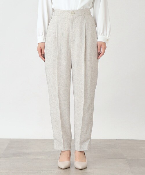 THE SHOP TK （ザ ショップ ティーケー ）の「◆【セレモニー/入卒/SETUP可/洗える】ツイードストレートパンツ（その他パンツ・レディース・ホワイト系6/ネイビー系3/ブルー系その他5・12/13）」の5枚目の写真